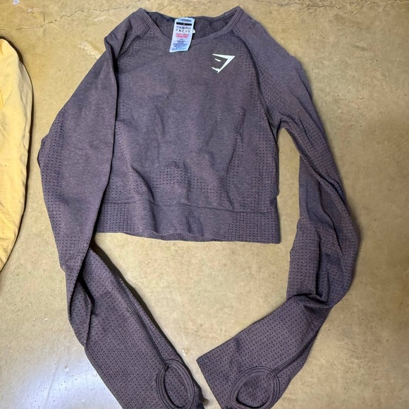 2 Gymshark Women's Seamless Long Sleeve Cropped Workout Tops Size S - Picture 4 of 6
